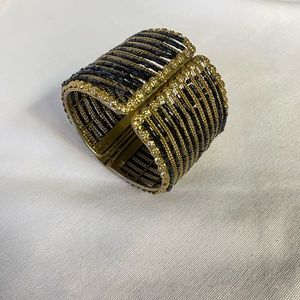 Beaded cuff bracelet